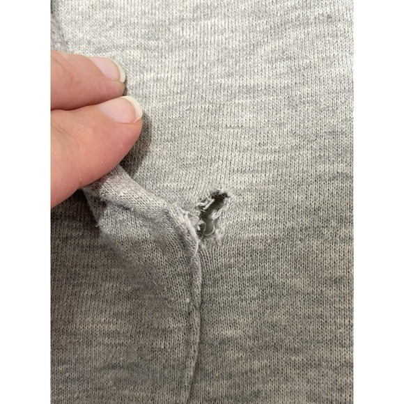 Airwalk Mens Grey Hoodie Sweatshirt Size Medium Skull Mushrooms READ - Picture 7 of 7